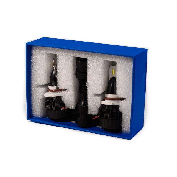 

LED лампы HB3 55W 12V 4000Lm Комплект светодиодных авто лампы Mi7 с активным охлаждением