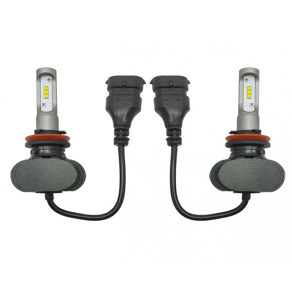 

LED лампы Н8/ H9/ H11 6000K 4000Lm. Светодиодные лампы. Тип охлаждения - радиатор.Гарантия.