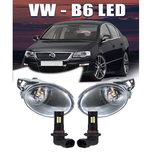Акція на LED противотуманки Volkswagen Passat B6. Противотуманные Фары в бампер Пассат б6 с лэд лампами. від Allo UA