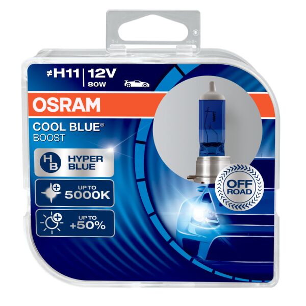 

Комплект авто лампы OSRAM H11 80W 12V +50% Оригинал с гарантией! Cool Blue Boost PJ19-2 10X2 HardDuopet