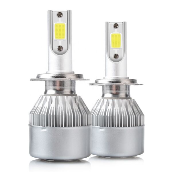 

Комплект LED ламп H3 12V, 36W, 3800Lm Светодиодные лампы C6 вентилятор (авиац. алюмин.)