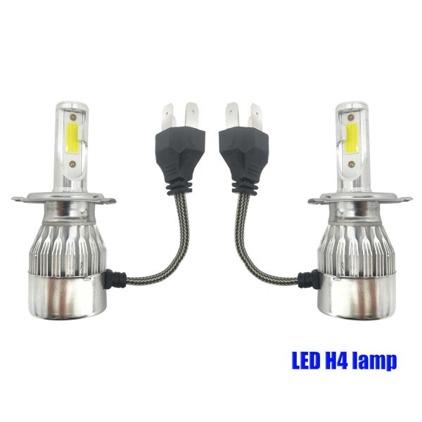 

Комплект LED ламп H4 ближний и дальний свет HeadLight. Активный кулер. 6000К. 4500lm