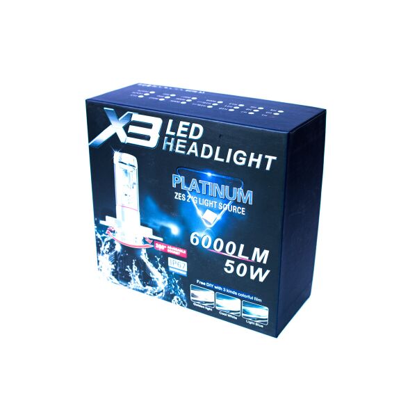 

LED лампы H1 50W 6000K 6000lm Диоды Philips. +2 фильтра в комплекте! Светодиодные лампы с обманками EU & USA.