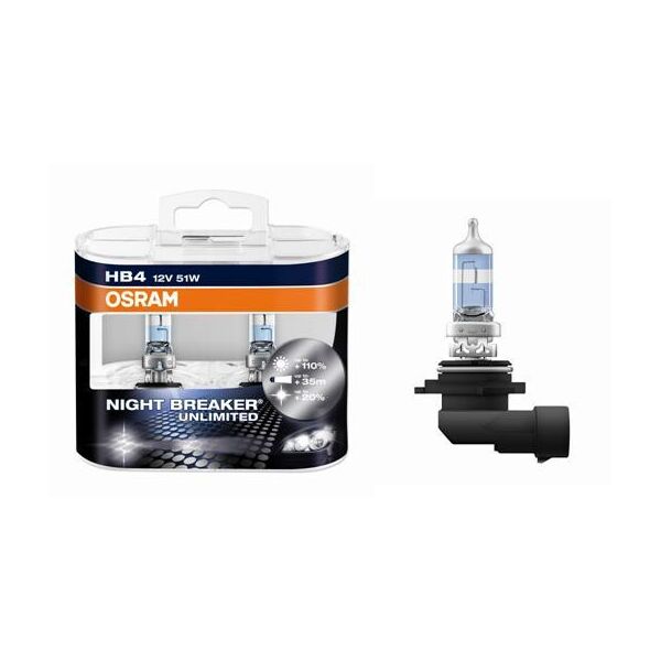 

Комплект авто ламп HB4 51W 12V +110% Osram оригинал с гарантией! P22d 10X2