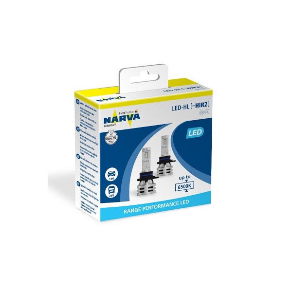 

LED Narva HIR2 12/24v 6500K X2 24W RPL Range Performance. Комплект светодиодных LED ламп.