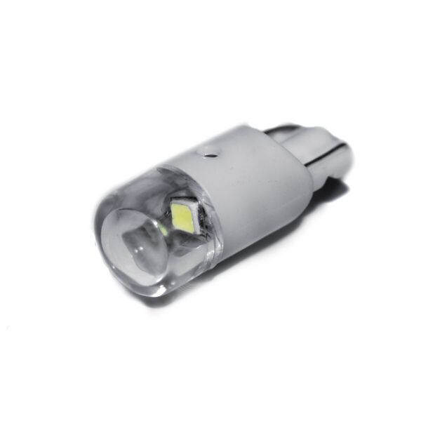 

Габаритная светодиодная лампа T10 W5W AllLight 1 диод 1W Philips W2,1x9,5d WHITE 12V прозрачная