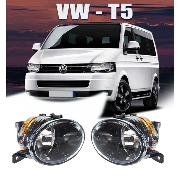 

Volkswagen T5 Transporter Противотуманные фары в бампер Фольксваген Т5. Комплект противотуманок на т5