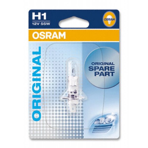 

Авто лампа OSRAM H1 55W 12V P14.5S 10X1 Blister