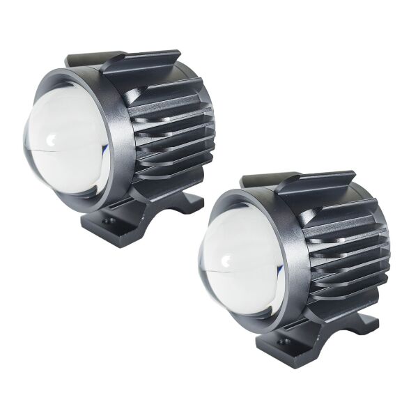 

Ближний+дальний+противотуманка LED линзы автомобильные, светодиодные. 2 вида крепления, металл. Q-Ligh G-25