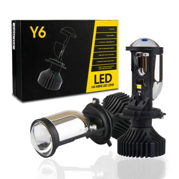 

BI-LED мини линзы H4 25/35W. Комплект светодиодных линз HeadLight Y6D