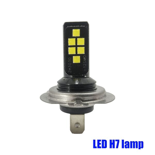 

LED (лэд) лампа Н7. Светодиодная лампа 12 диодов CREE, SMD 3030. \ 12-24V (ART_456KL)