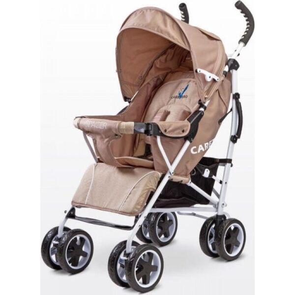 

Коляска-трость прогулочная Caretero Spacer Beige с дождевиком и подстаканником + чехол на ножки
