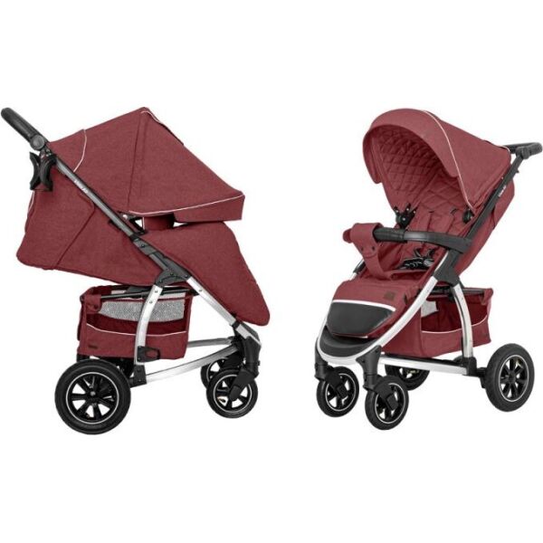 

Коляска прогулочная Carrello Vista CRL-5511 Ruby Red с подстаканником + дождевик L и чехол на ножки