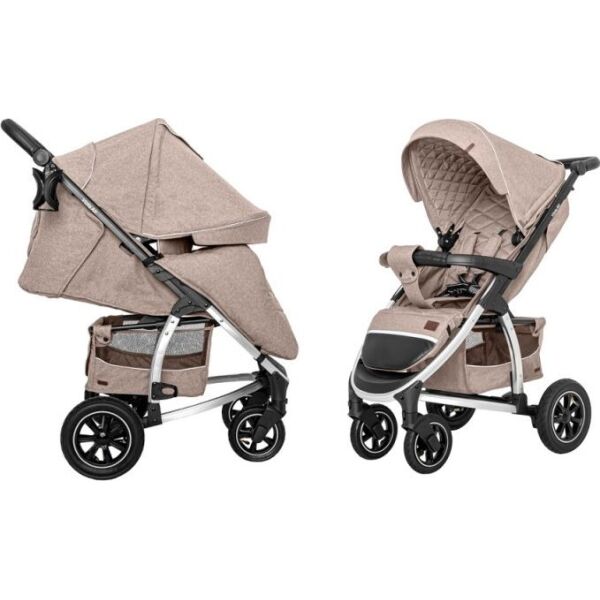 

Коляска прогулочная Carrello Vista CRL-5511 Stone Beige с подстаканником + дождевик L и чехол на ножки