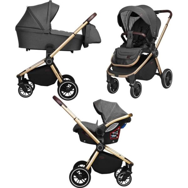 

Коляска универсальная 3 в 1 Carrello Epica CRL-8511 Iron Grey + дождевик + чехол на ножки и сумка
