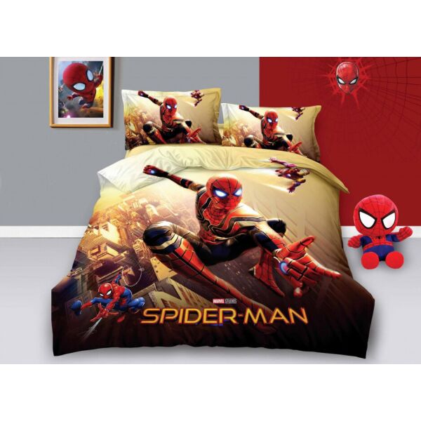 

Комплект постельного белья Koloco Spider Man 150*210 см Красный + Желтый