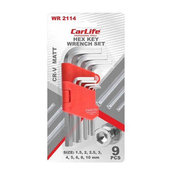 

Набор ключей шестигранных CarLife WR2114