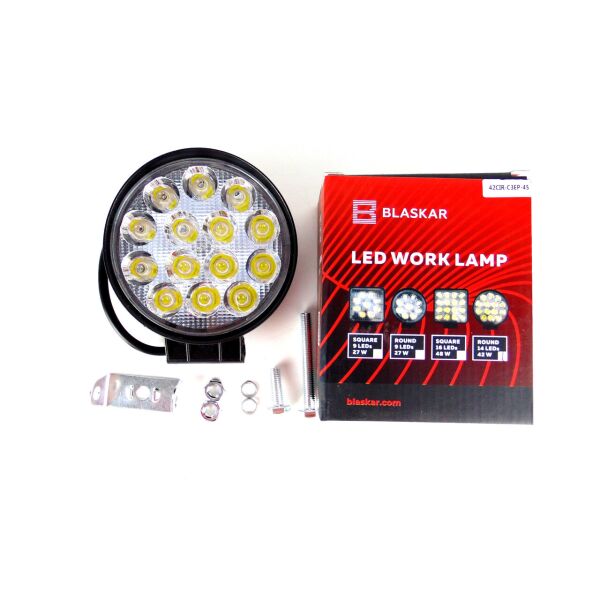 

Светодиодная LED фара универсальная 14-LED, круглая D-11см, 1шт
