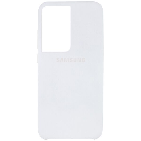 

Чехол Silicone Cover (AAA) для Samsung Galaxy S21 Ultra Белый / White