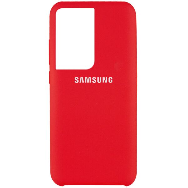 

Чехол Silicone Cover (AAA) для Samsung Galaxy S21 Ultra Красный / Red