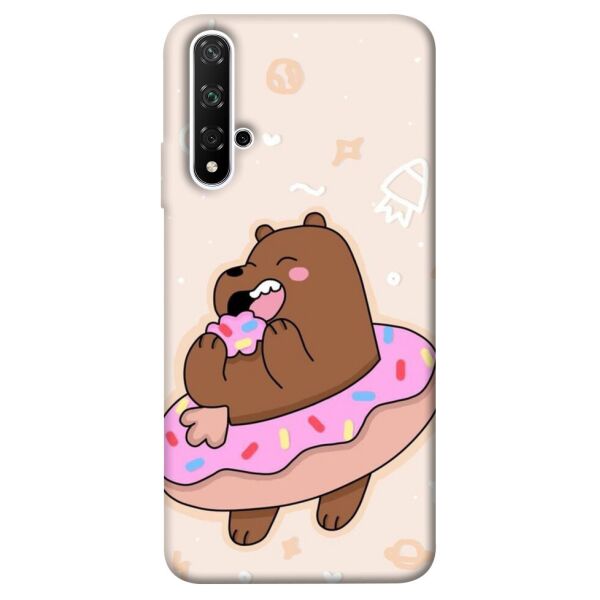 

Чехол itsPrint Мишка в пончике для Huawei nova 5T