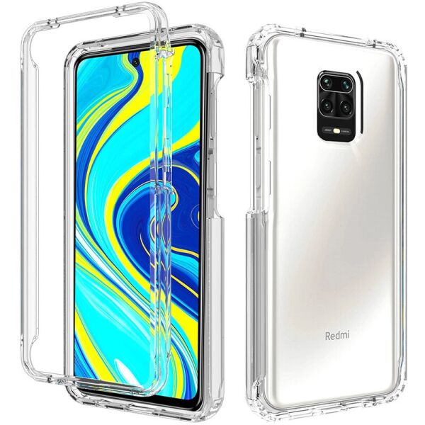 

Противоударный Защитный Чехол-Бампер Epik С Защитой 360 для Xiaomi Redmi Note 9s / Note 9 Pro / Note 9 Pro Max TPU+PC Full Body Ударопрочный Термополиуретановый Прозрачный