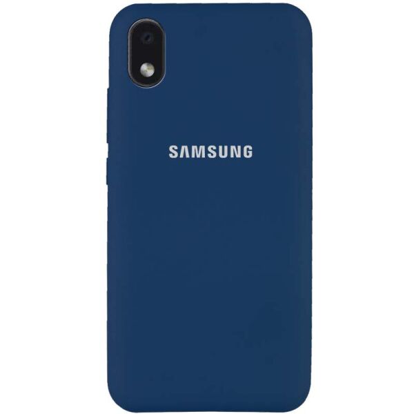 

Чехол Silicone Cover Full Protective (AA) для Samsung Galaxy M01 Core / A01 Core Синий / Navy Blue