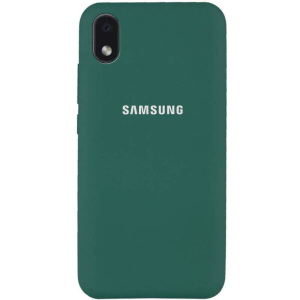 

Чехол Silicone Cover Full Protective (AA) для Samsung Galaxy M01 Core / A01 Core Зеленый / Pine green