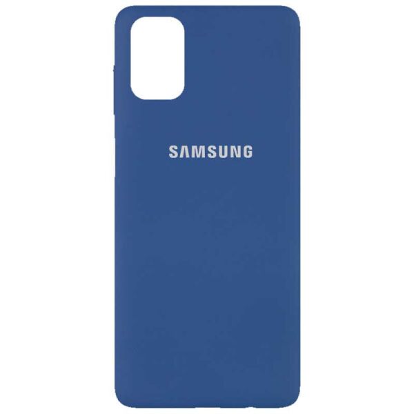 

Чехол Silicone Cover Full Protective (AA) для Samsung Galaxy M51 Синий / Navy Blue