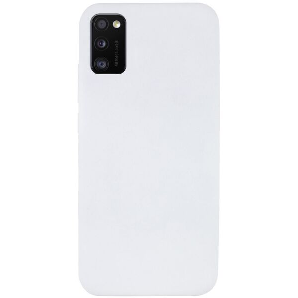 

Чехол Silicone Cover Full without Logo (A) для Samsung Galaxy A41 Белый / White