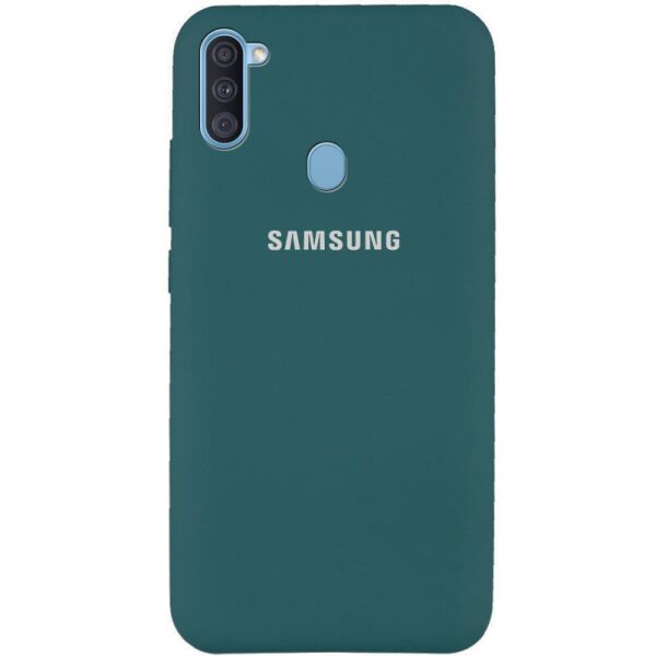 

Чехол Silicone Cover Full Protective (AA) для Samsung Galaxy A11 Зеленый / Pine green