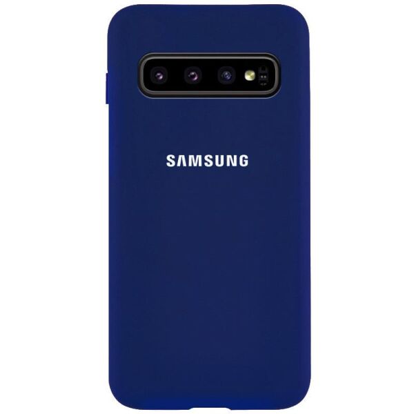 

Чехол Silicone Cover Full Protective (AA) для Samsung Galaxy S10 Темно-синий / Midnight blue