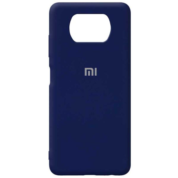 

Чехол Silicone Cover Full Protective (AA) для Xiaomi Poco X3 NFC / Poco X3 Pro Темно-синий / Midnight blue