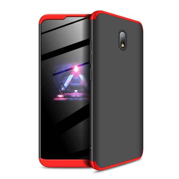 

Пластиковая накладка GKK LikGus 360 градусов для Xiaomi Redmi 8A Черный / Красный