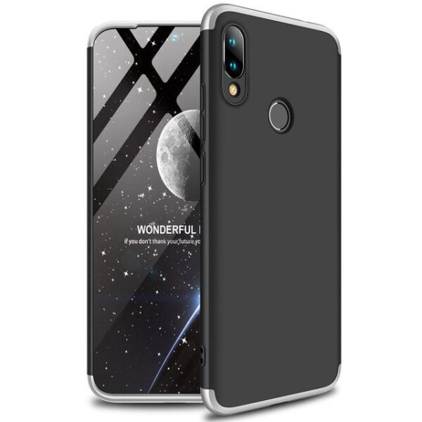 

Пластиковая накладка GKK LikGus 360 градусов для Xiaomi Redmi 7 Черный / Серебряный