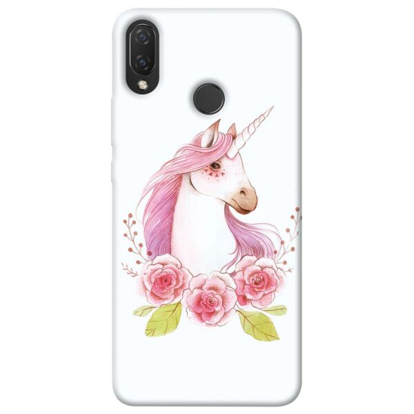 

Чехол itsPrint Единорог с цветами для Huawei P Smart+ (nova 3i)