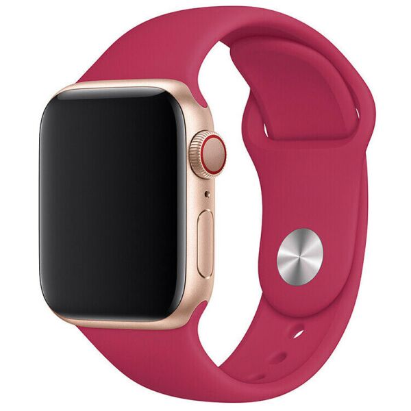 

Силиконовый ремешок для Apple watch 38mm / 40mm Малиновый / Pomegranate