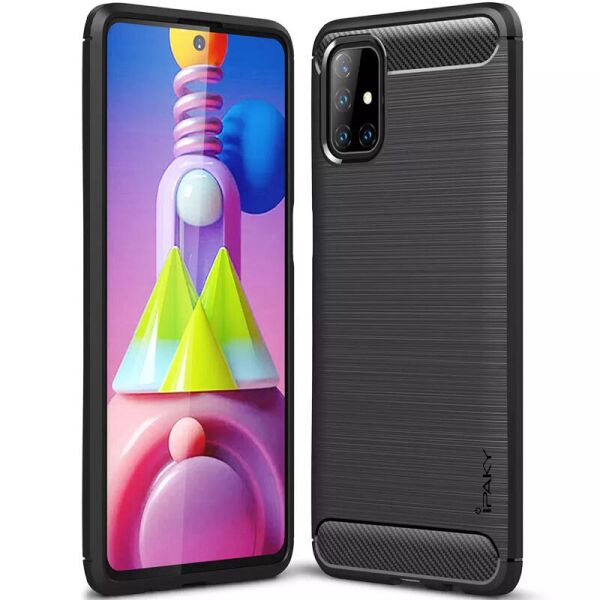 

TPU чехол iPaky Slim Series для Samsung Galaxy M51 Черный