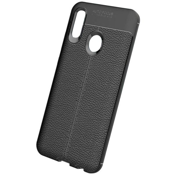 

TPU чехол фактурный (с имитацией кожи) для Huawei P Smart Z Черный