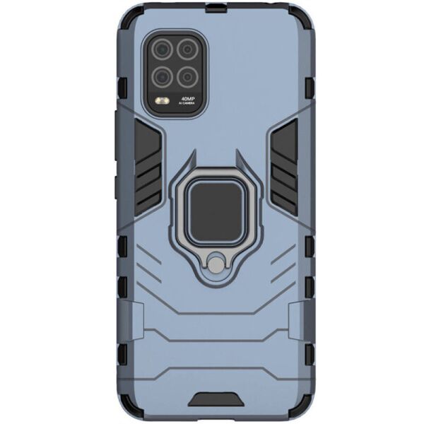 

Ударопрочный чехол Transformer Ring for Magnet для Xiaomi Mi 10 Lite Серый / Metal slate