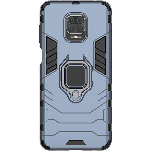 

Ударопрочный чехол Transformer Ring for Magnet для Xiaomi Redmi Note 9s/Note 9 Pro/Note 9 Pro Max Серый / Metal slate
