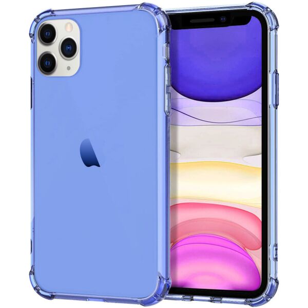 

TPU чехол Epic Ease с усиленными углами для Apple iPhone 11 Pro (5.8") Синий / Transparent