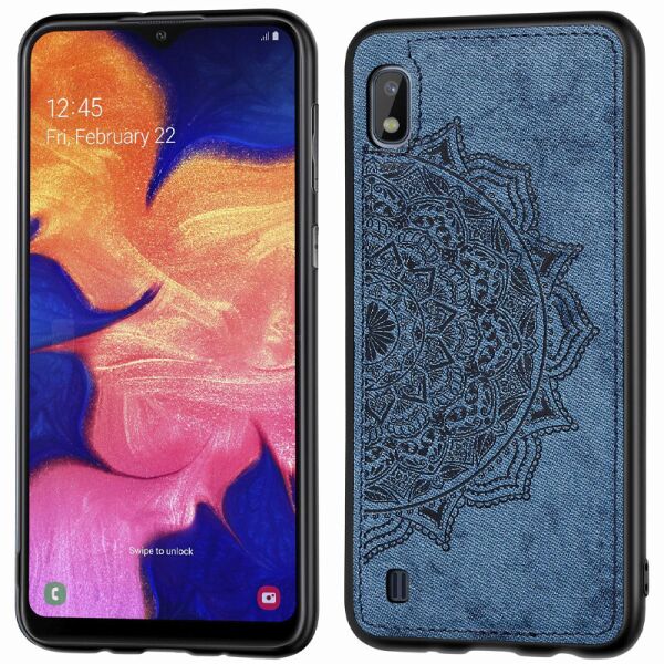 

TPU+Textile чехол Mandala с 3D тиснением для Samsung Galaxy A10 (A105F) Синий