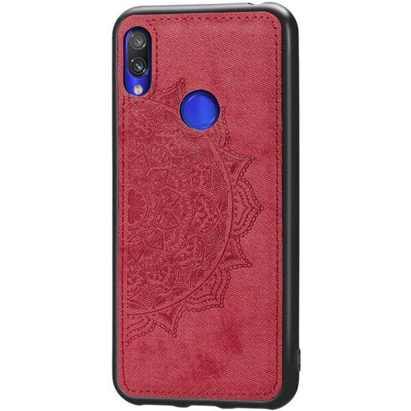 

TPU+Textile чехол Mandala с 3D тиснением для Xiaomi Redmi Note 7 / Note 7 Pro / Note 7s Красный