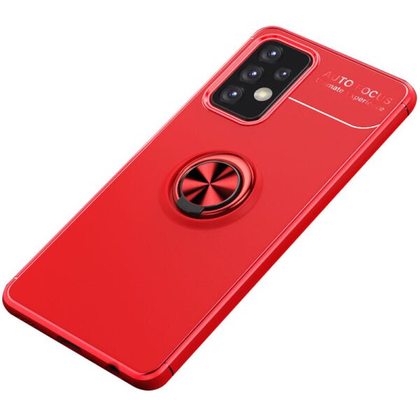 

TPU чехол Deen ColorRing под магнитный держатель (opp) для Samsung Galaxy A32 4G Красный / Красный