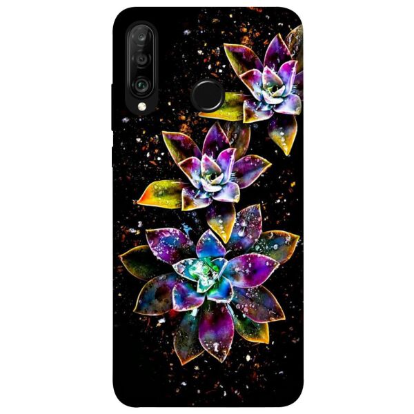 

Чехол itsPrint Цветы для Huawei P30 lite