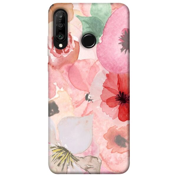 

Чехол itsPrint Акварельные цветы 3 для Huawei P30 lite