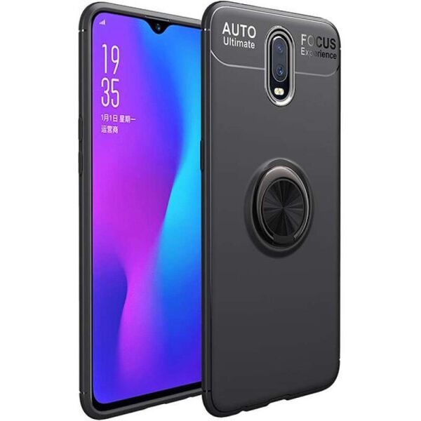 

TPU чехол Deen ColorRing под магнитный держатель (opp) для OnePlus 7 Черный / Черный