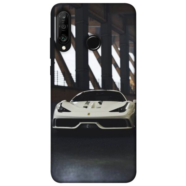 

Чехол itsPrint White sportcar для Huawei P30 lite