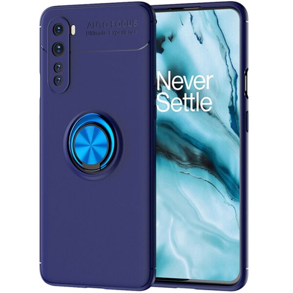 

TPU чехол Deen ColorRing под магнитный держатель (opp) для OnePlus Nord Синий / Синий